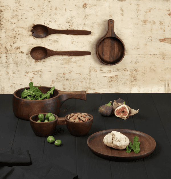 ASA - GRANDE ASSIETTE EN BOIS FONCÉ – Image 3